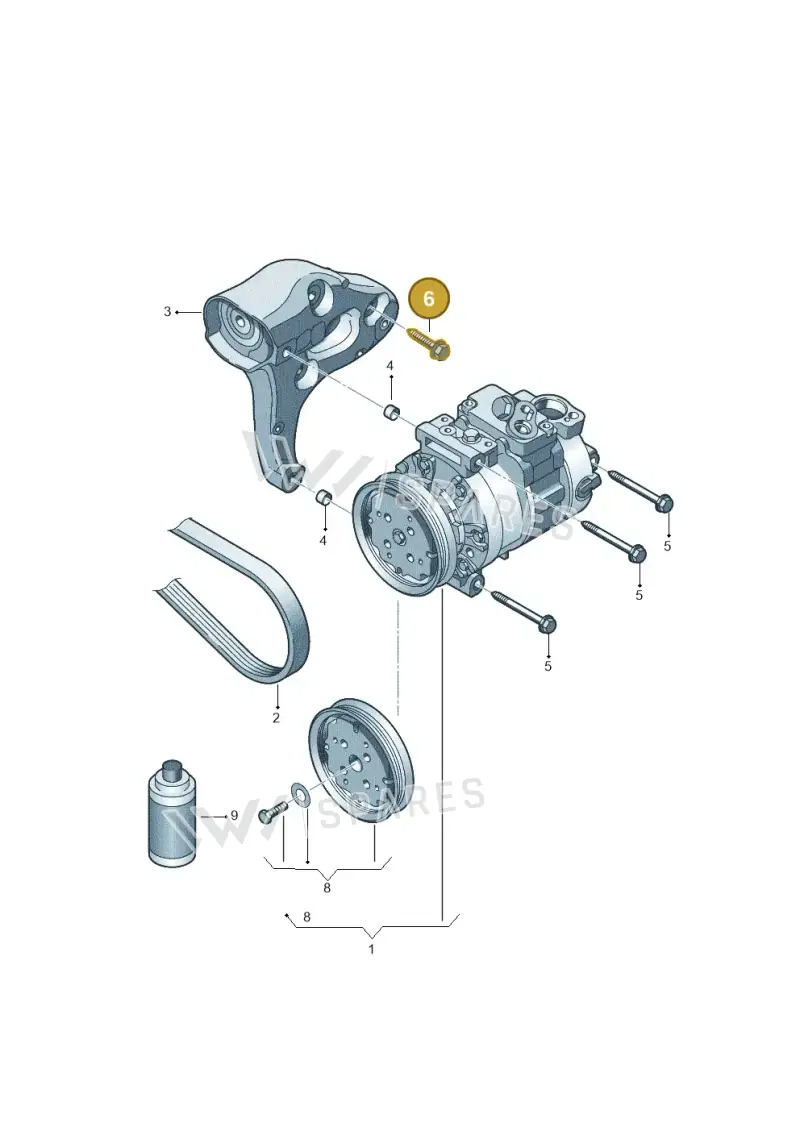 N90752903 — Volkswagen New beetle (2011-2016) diagram 409260100, position 6