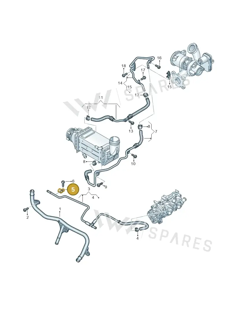 N90754202 — Volkswagen Passat estate (2023-) diagram 2f0121315, position 5
