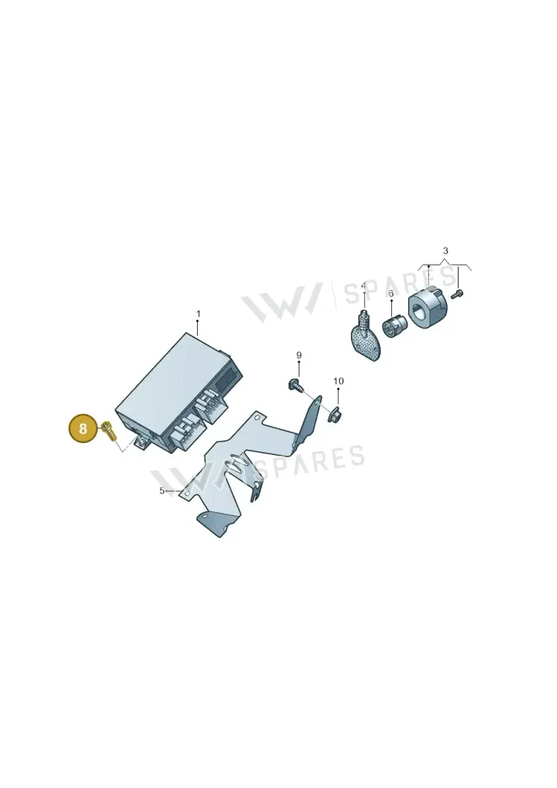 N90755702 — Volkswagen Golf estate (2009-2013) diagram 460945550, position 8