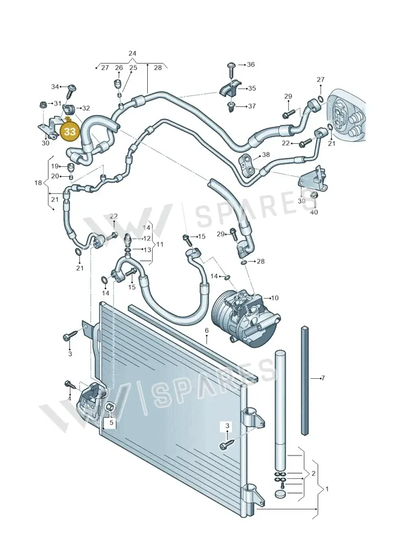 N90755702 — Volkswagen Caddy kombi (2015-2020) diagram 866260400, position 33