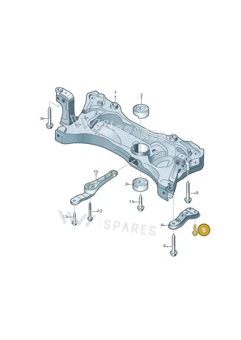 N90758302 — Volkswagen Golf Sportsvan 1.6 (2014-2020) diagram 746199100, position 5