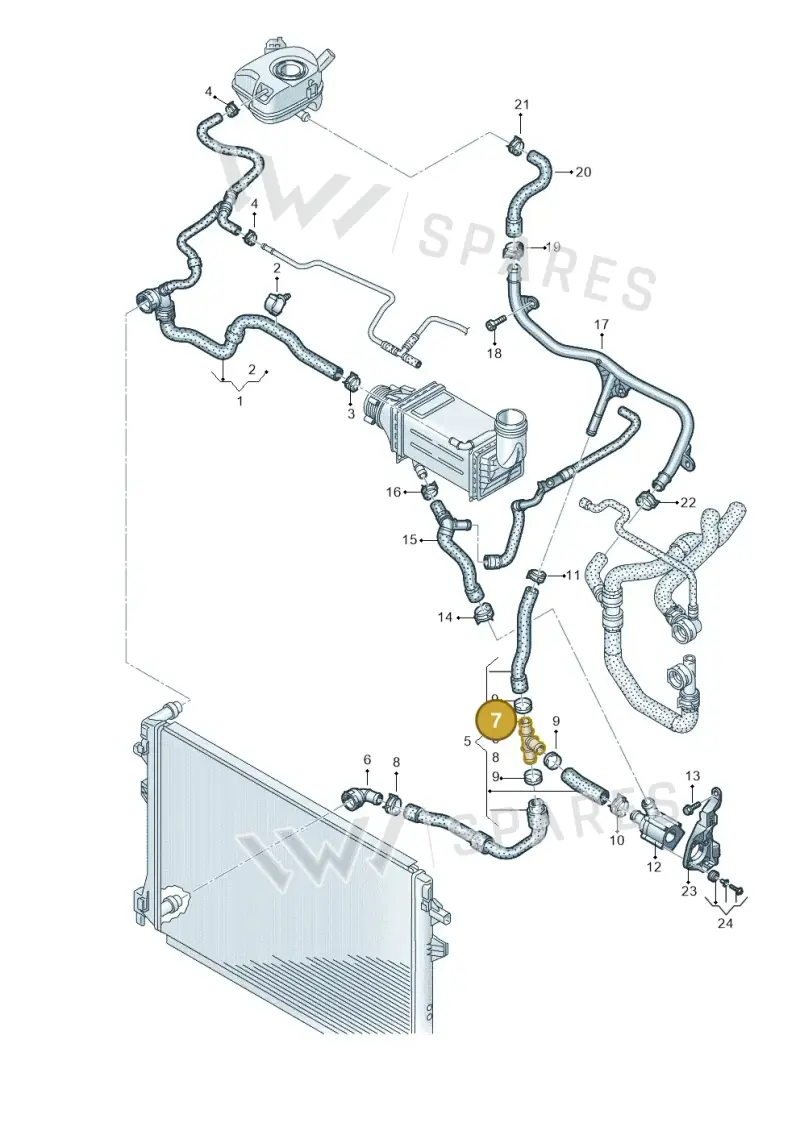 N90760601 — Volkswagen Caddy Maxi Kombi (2020-2024) diagram 869121302, position 7