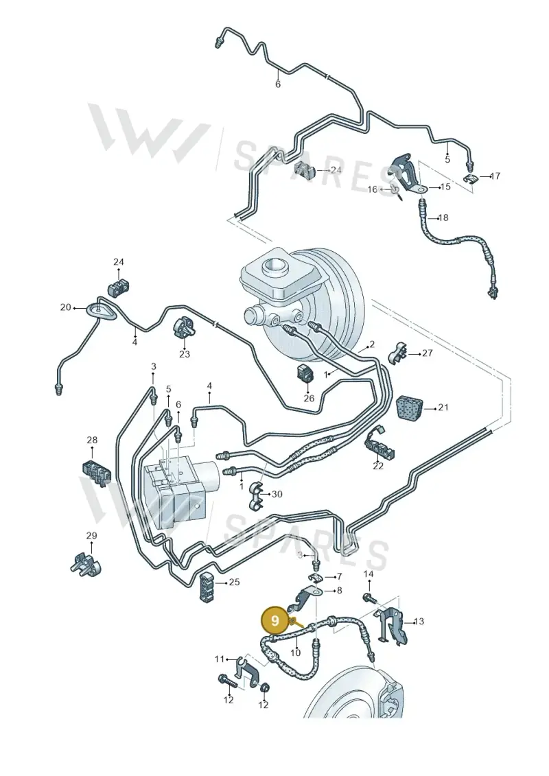 N90765701 — Volkswagen Touareg (2017-2023) diagram 859611200, position 9