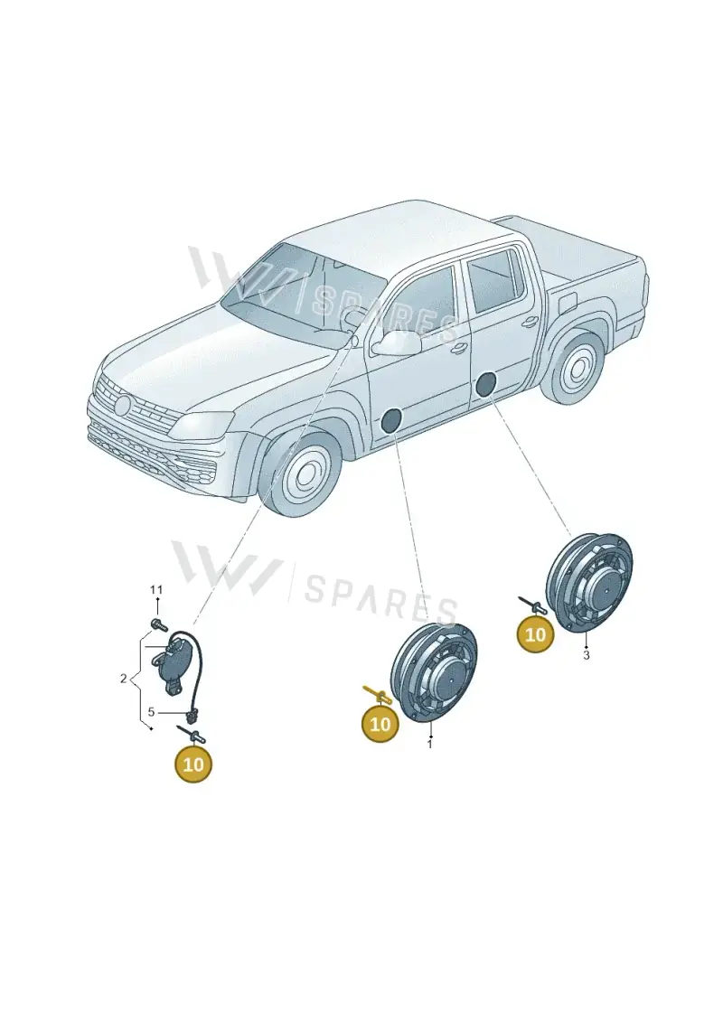 N90765701 — Volkswagen Amarok twin cab (2022-) diagram 894035350, position 10