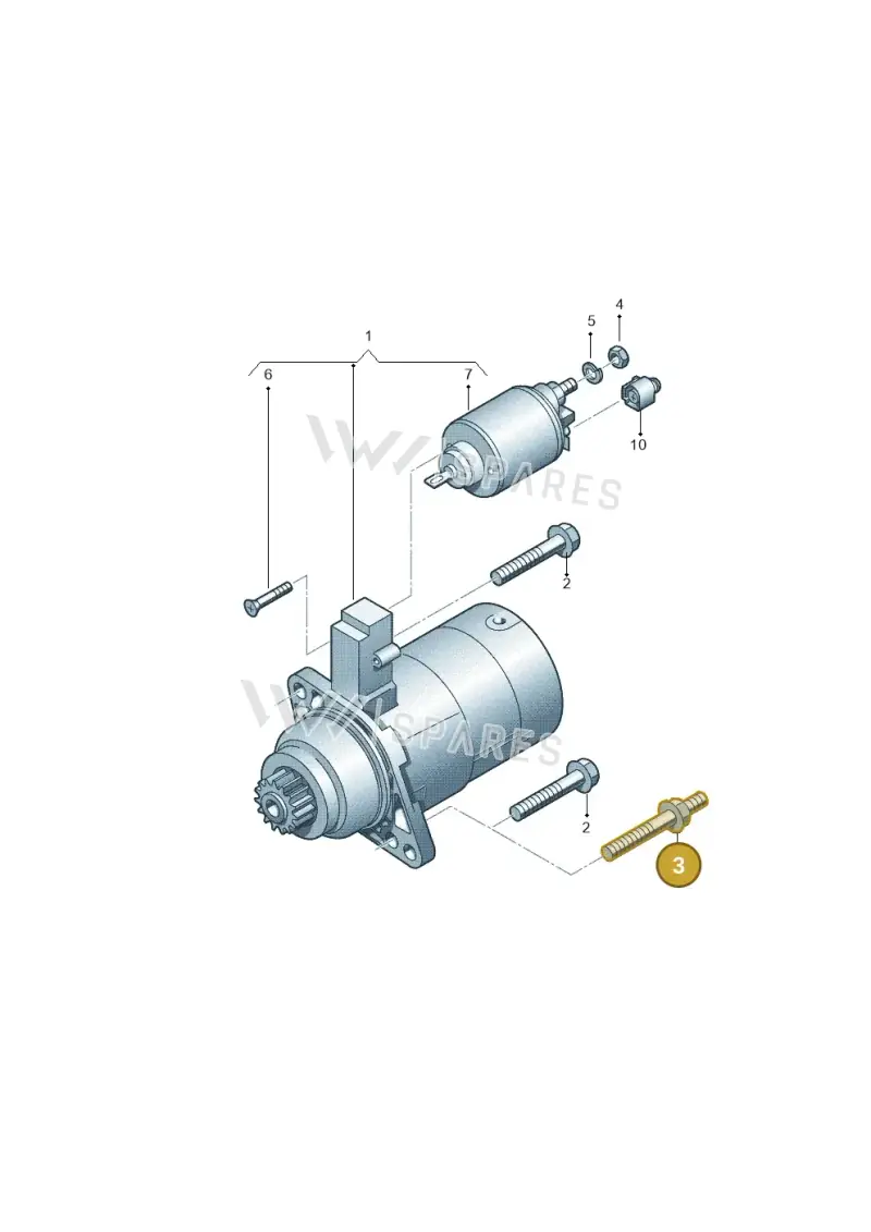 N90766002 — Volkswagen Transp. caravelle (2011-2015) diagram 737911000, position 3