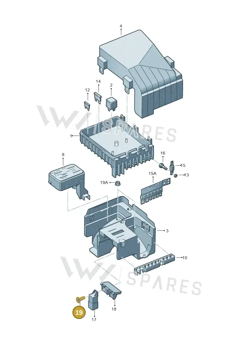 N90767602 — Volkswagen Golf Cabriolet (2011-2016) diagram 718937200, position 19