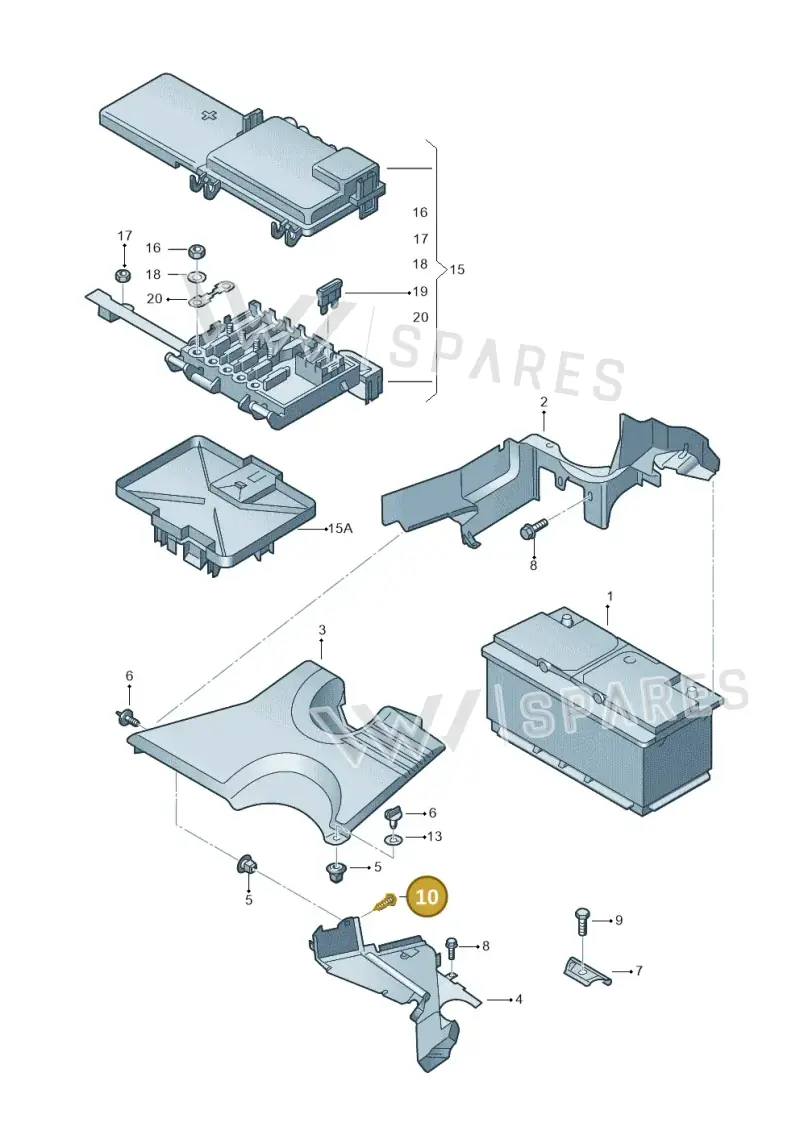 N90770004 — Volkswagen Sharan (2008-2010) diagram 406915000, position 10