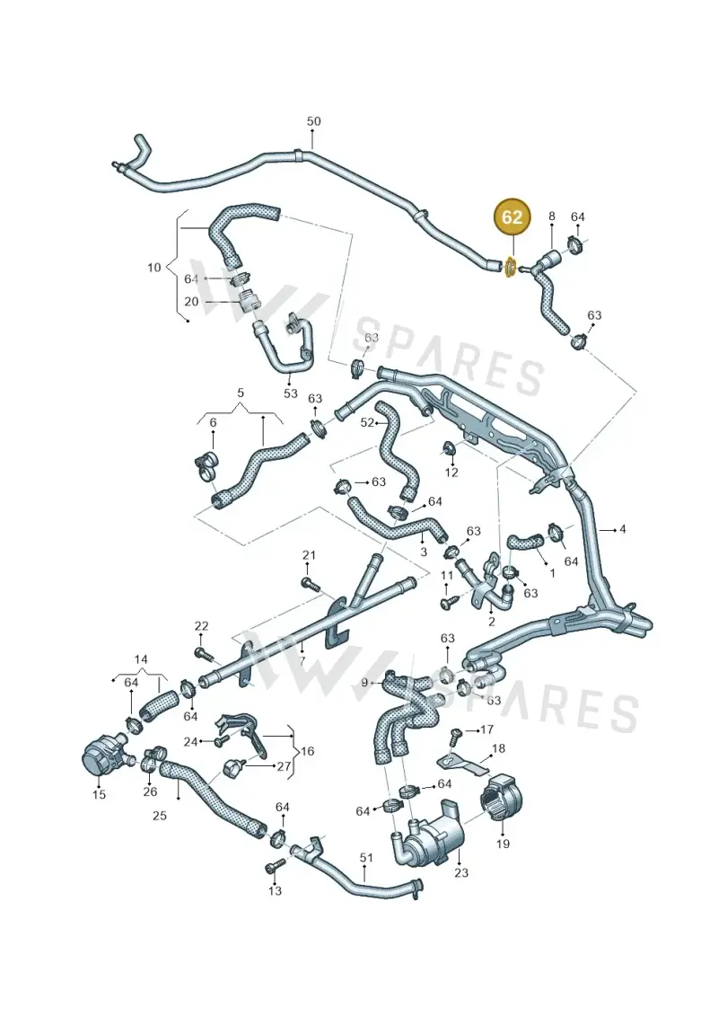 N90770201 — Volkswagen Amarok twin cab (2022-) diagram 894121530, position 62
