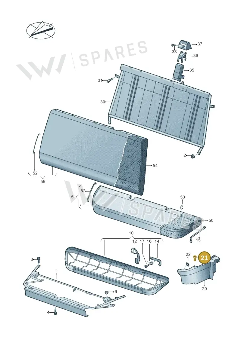 N90775002 — Volkswagen Single-cab transp. (2019-2024) diagram 862885500, position 21
