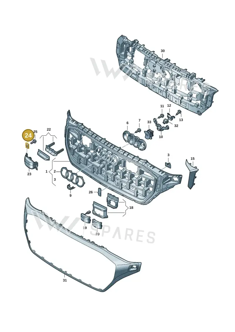 N90777702 — Audi Q8 (2018-2025) diagram 429853035, position 24