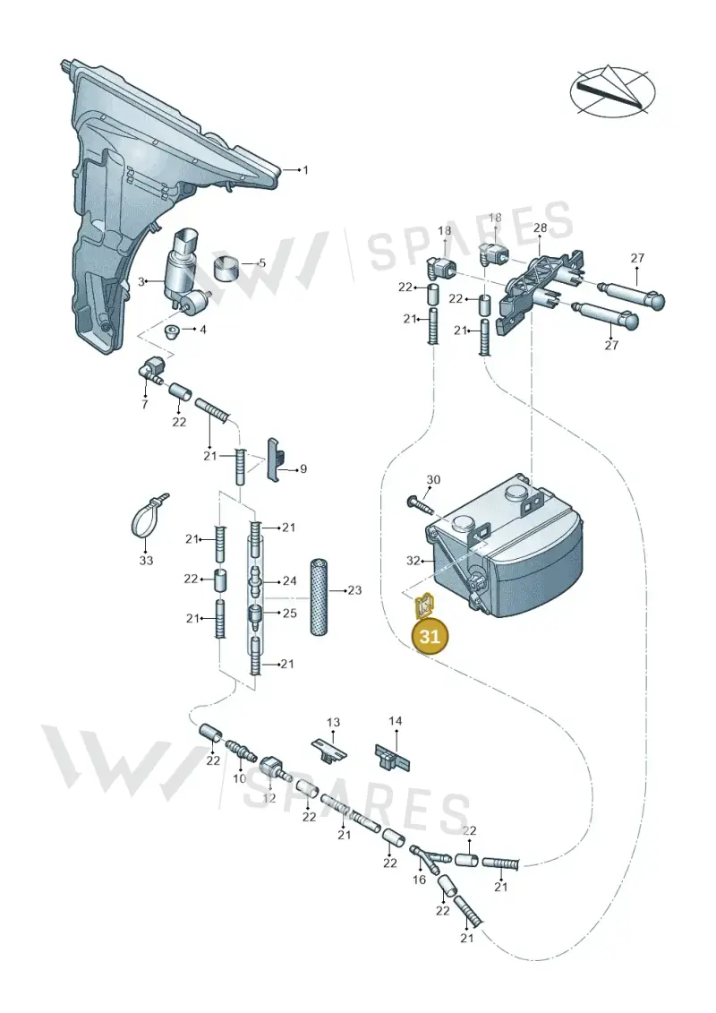 N90777702 — Audi A7 Sportback (2018-2025) diagram 435955250, position 31