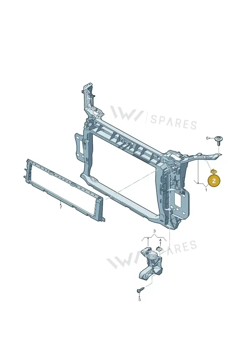 N90777704 — Audi RS Q3 Sportback (2019-2024) diagram 597805000, position 2
