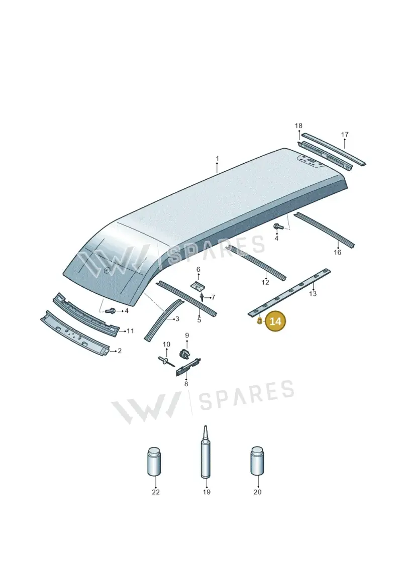 N90777902 — Volkswagen MAN TGE 55 (2016-2021) diagram 806817010, position 14