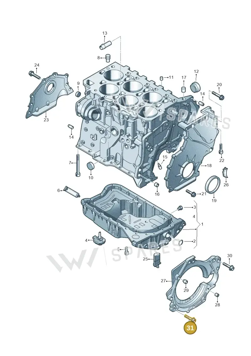 N90780802 — Volkswagen Phaeton 4motion (2010-2016) diagram 460103300, position 31