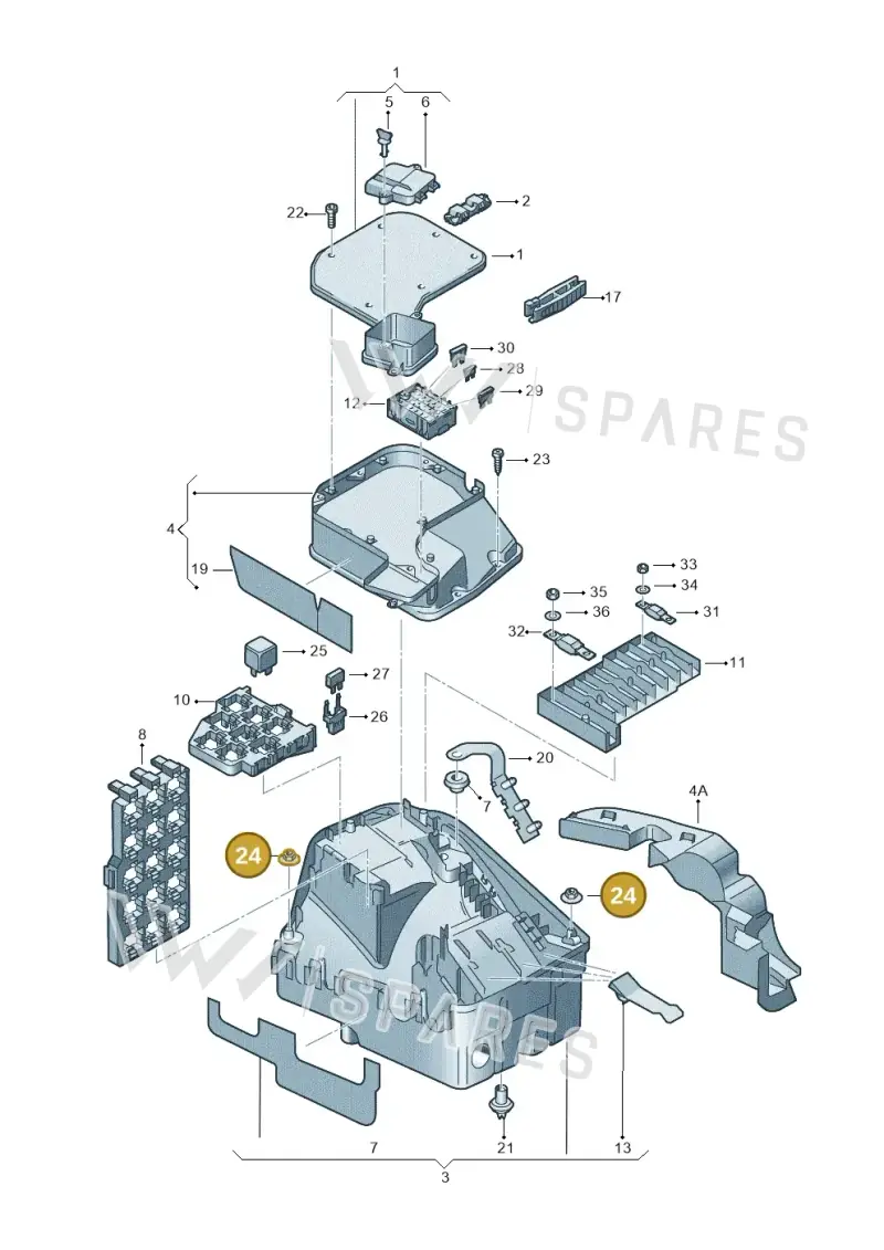 N90782501 — Volkswagen Transp. caravelle (2011-2015) diagram 410937100, position 24