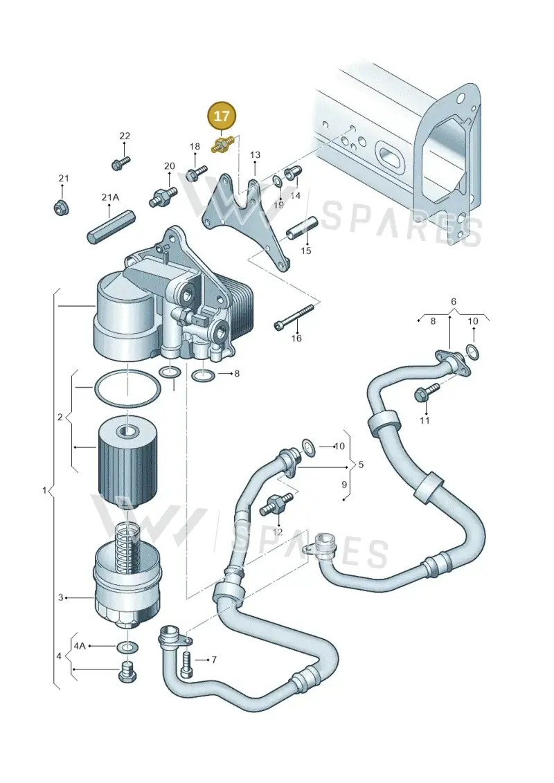 N90784701 — Volkswagen Phaeton (lang) (2003-2006) diagram 258115900, position 17