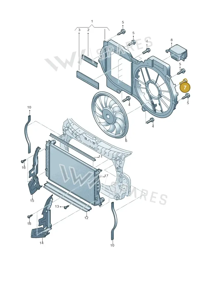 N90785002 — Audi A6 2.7 TDI (2008-2011) diagram 448121910, position 7