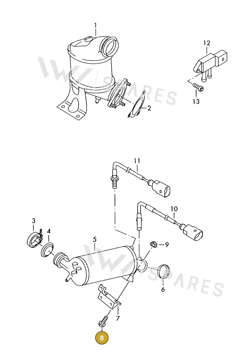 N90786504 — Volkswagen DIES.-IND.-MOT.1,9>2,0 (1990-2007) diagram 423253200, position 8