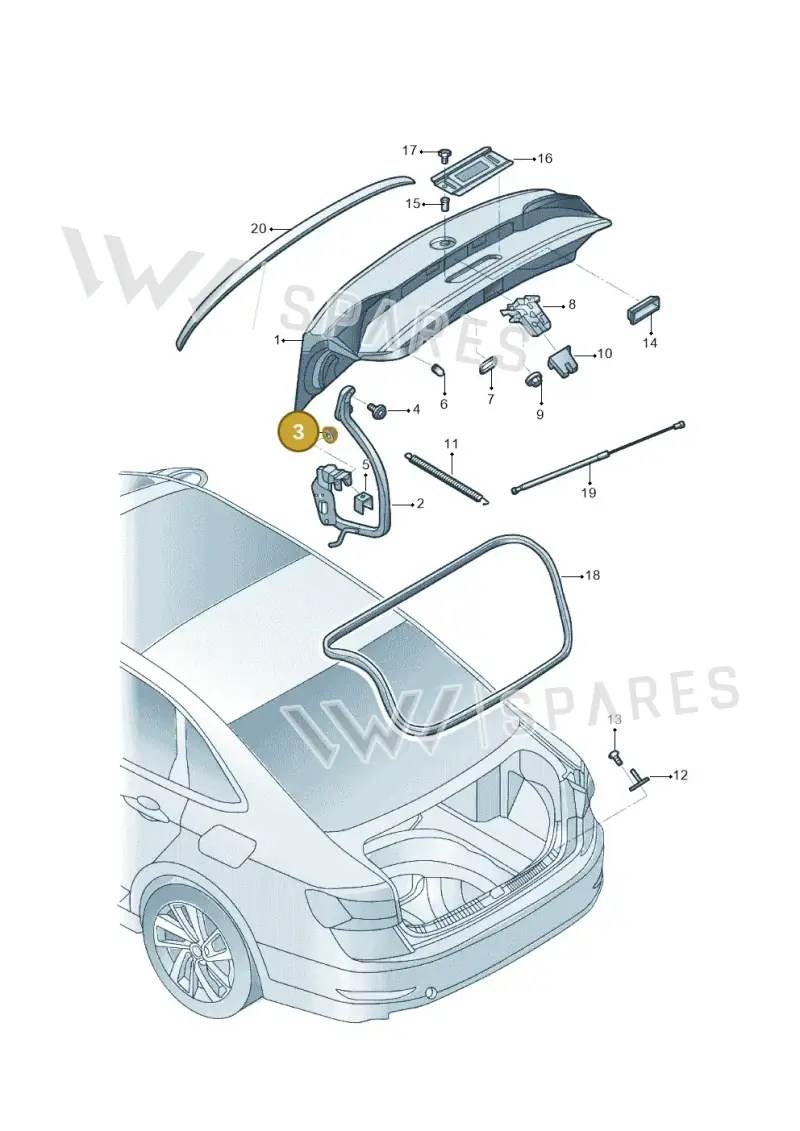 N90798809 — Volkswagen Sagitar 1.2T (2018-) diagram 590827020, position 3