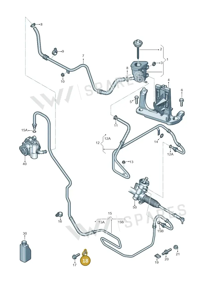N90799801 — Volkswagen Beetle (2016-2019) diagram 691422500, position 18