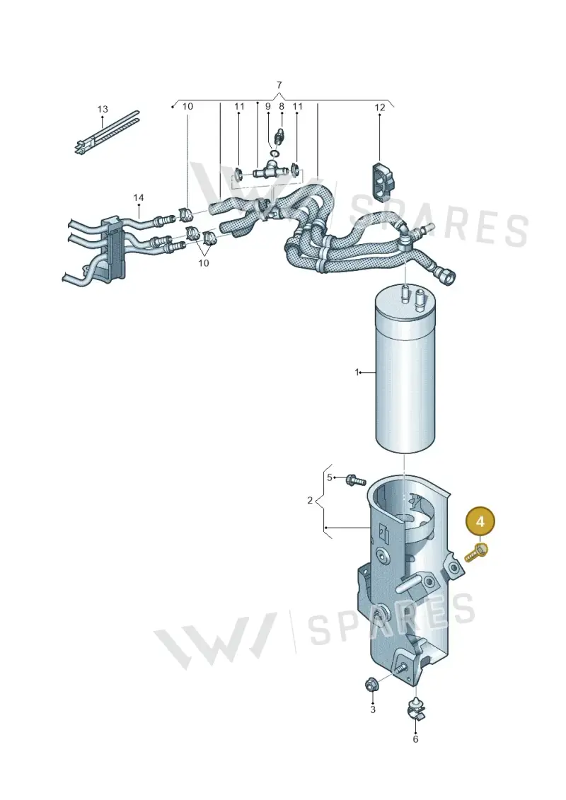 N90803502 — Volkswagen Caravelle (2015-2019) diagram 862127000, position 4