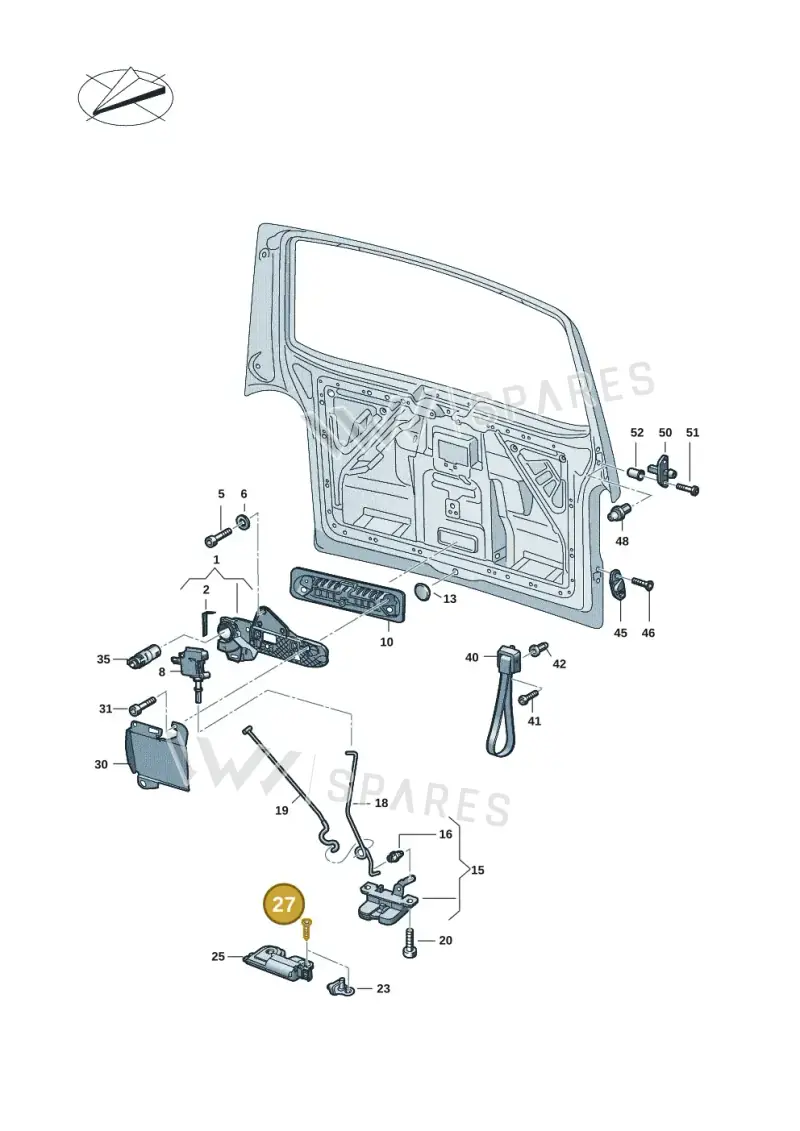 N90804705 — Volkswagen Transport. multivan (2019-2024) diagram 7ep827100, position 27