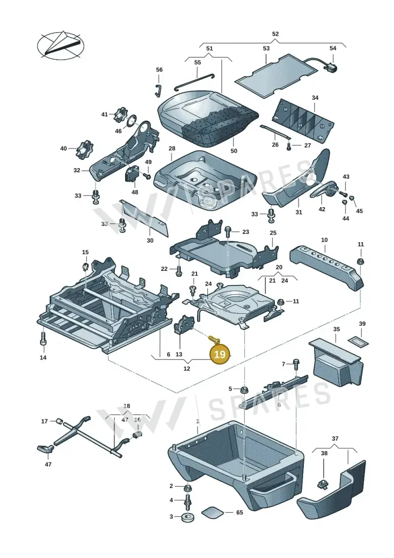 N90804901 — Volkswagen Caravelle (2019-2024) diagram 861881005, position 19