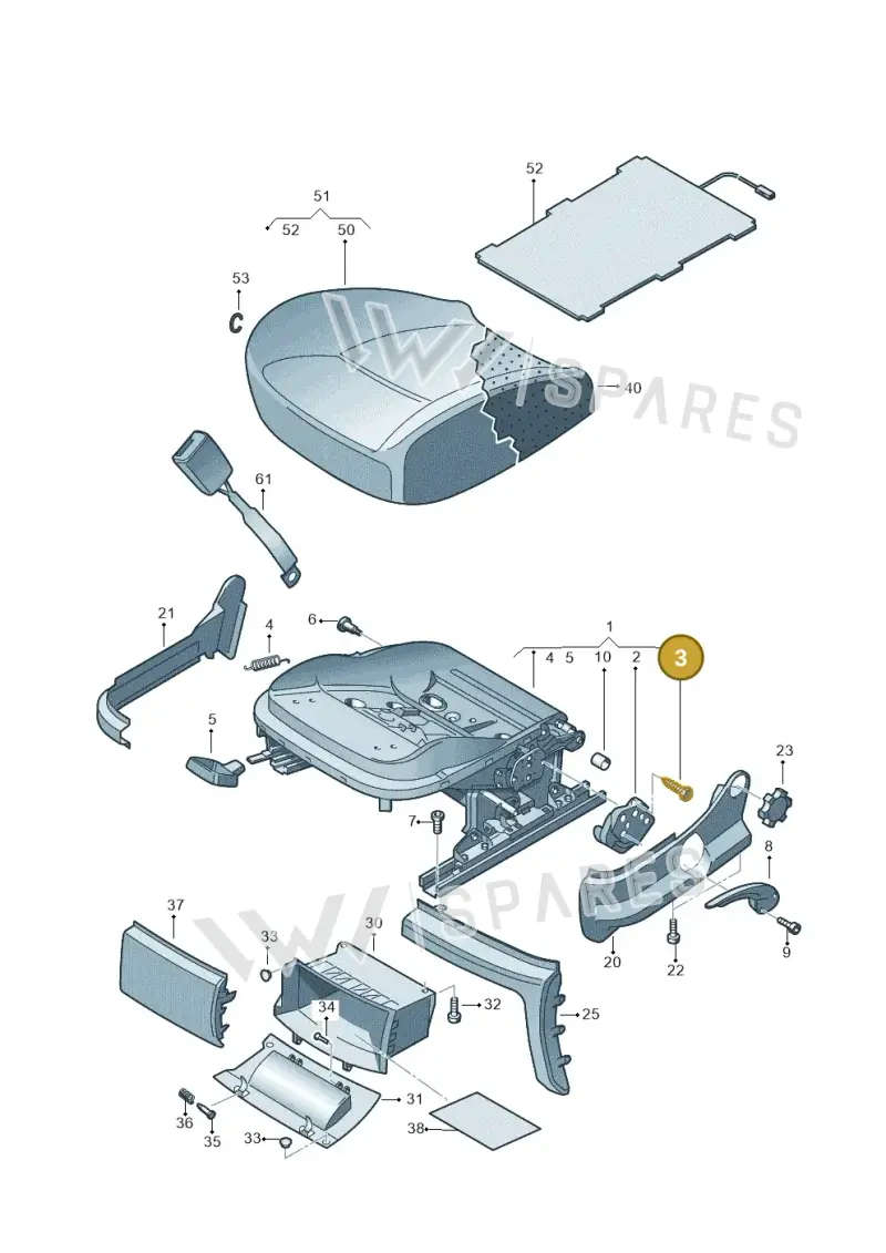 N90804903 — Volkswagen Amarok twin cab (2022-) diagram 683881200, position 3