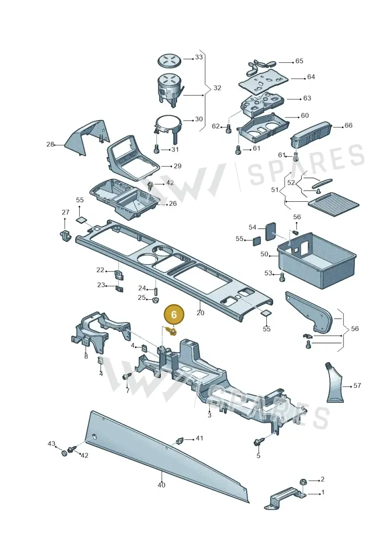 N90807405 — Volkswagen Phaeton 4motion (2010-2016) diagram 710863610, position 6