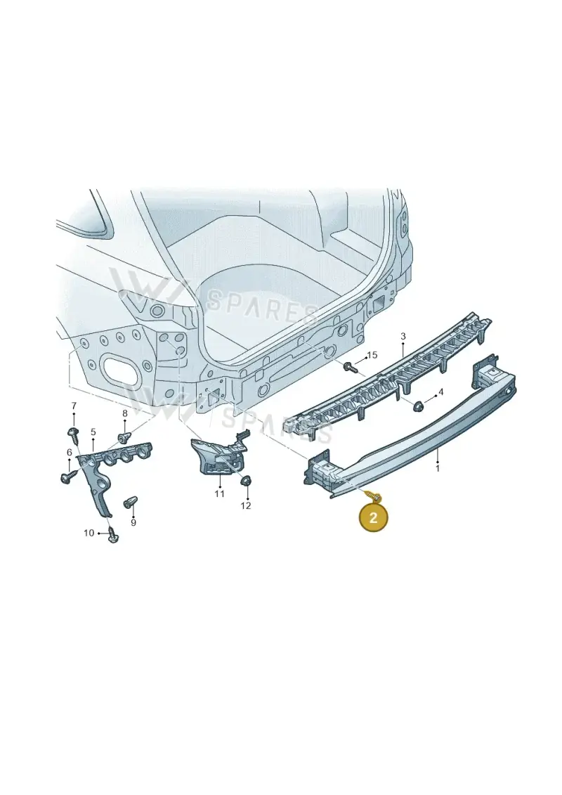 N90807902 — Volkswagen Passat Pro (2024-) diagram 3j0807050, position 2