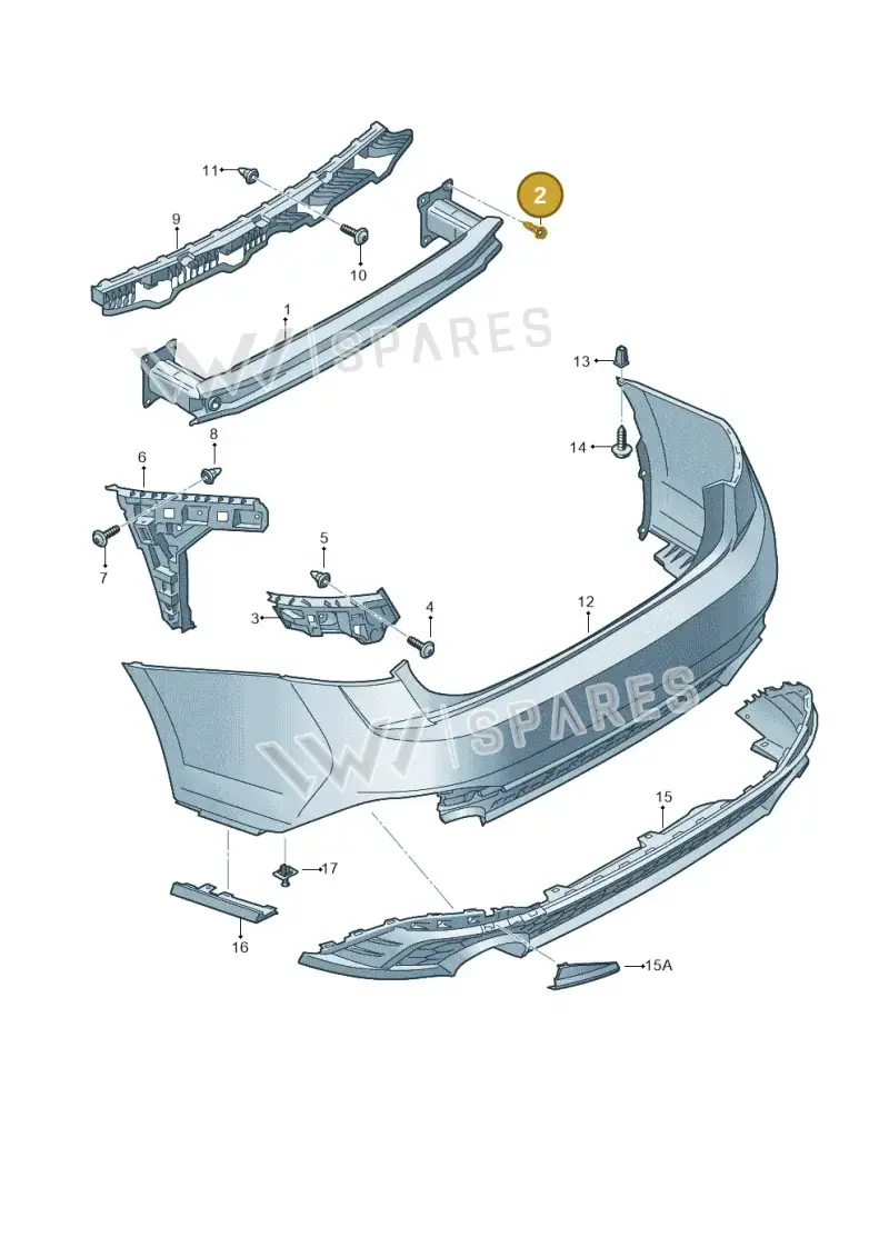 N90807902 — Volkswagen Jetta 1.4 (2017-2024) diagram 431807060, position 2