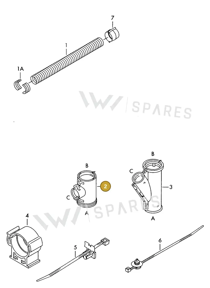N90810001 — Audi 1J0 platform diagram 198979000, position 2
