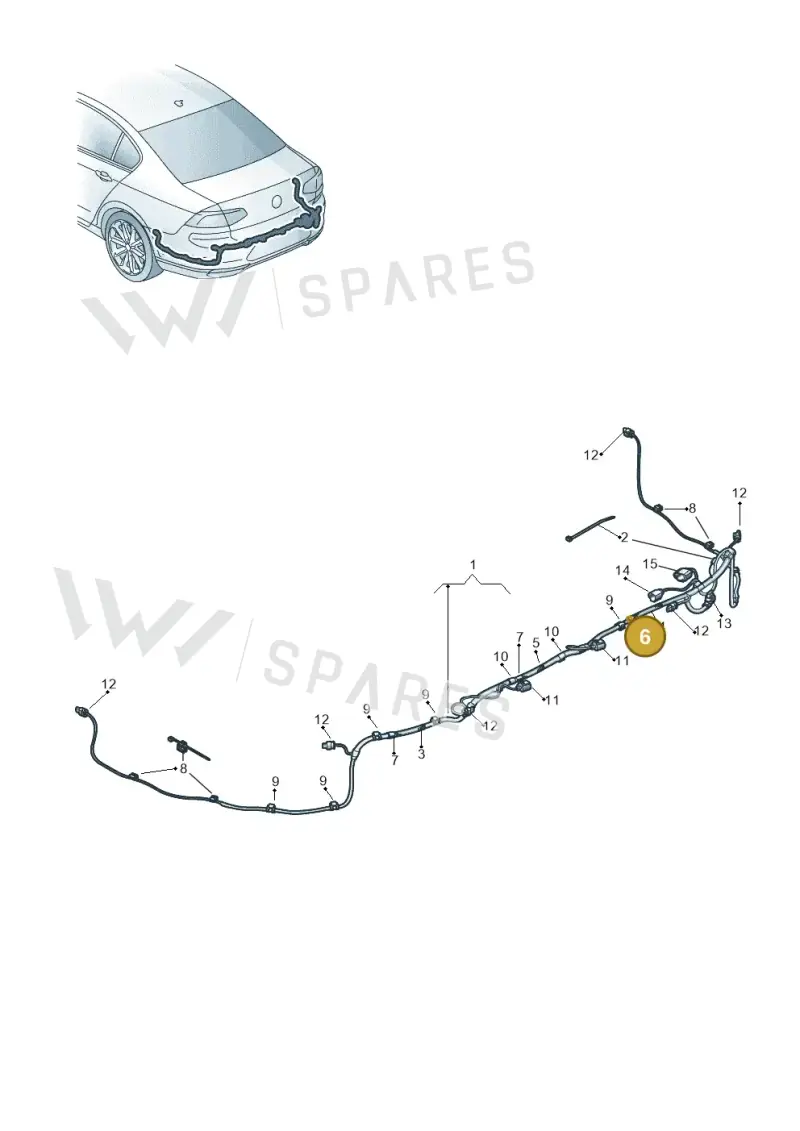 N90810001 — Volkswagen Passat Saloon (2014-2024) diagram 793972900, position 6
