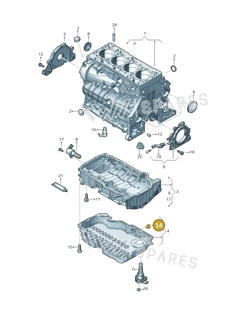 N90813202 — Volkswagen Passat estate (2023-) diagram 793103039, position 14