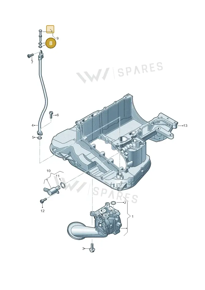 N90813802 — Volkswagen Touareg (2017-2023) diagram 439115045, position 8