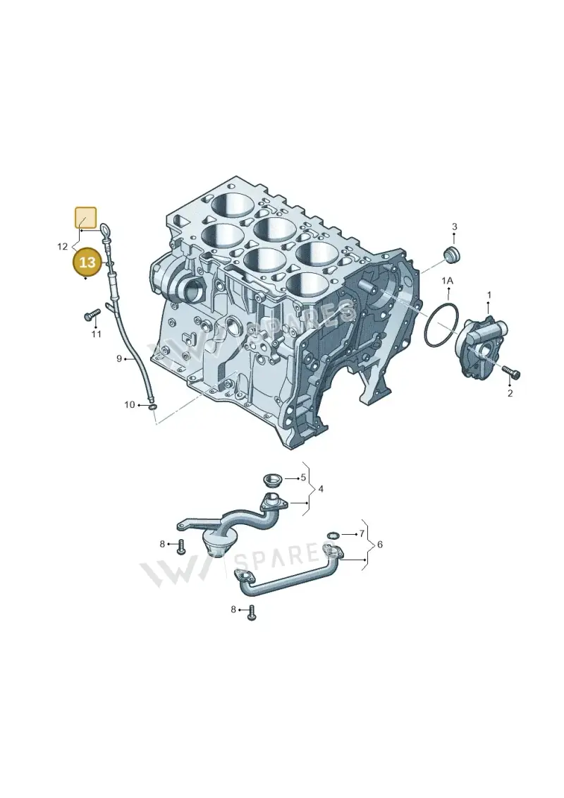 N90813802 — Volkswagen Touareg BlueMotion (2014-2018) diagram 460115400, position 13
