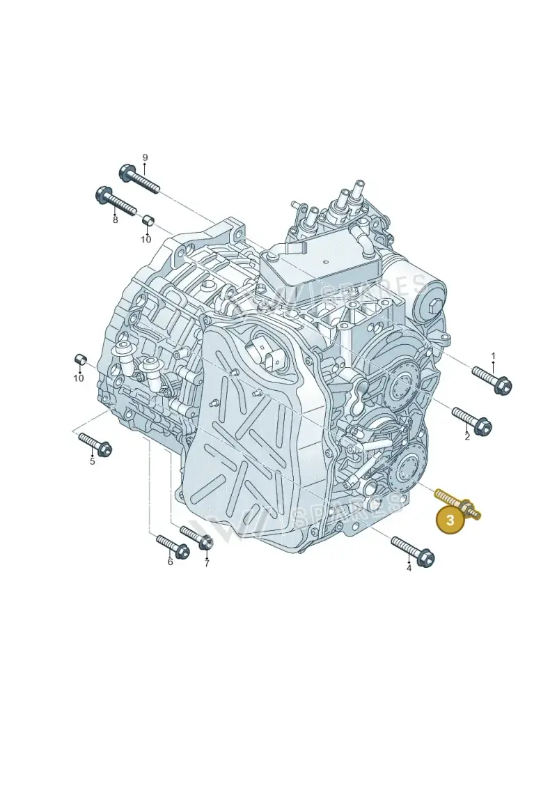 N90816002 — Volkswagen Golf 1.4 BlueMotion (2012-2017) diagram 746300900, position 3