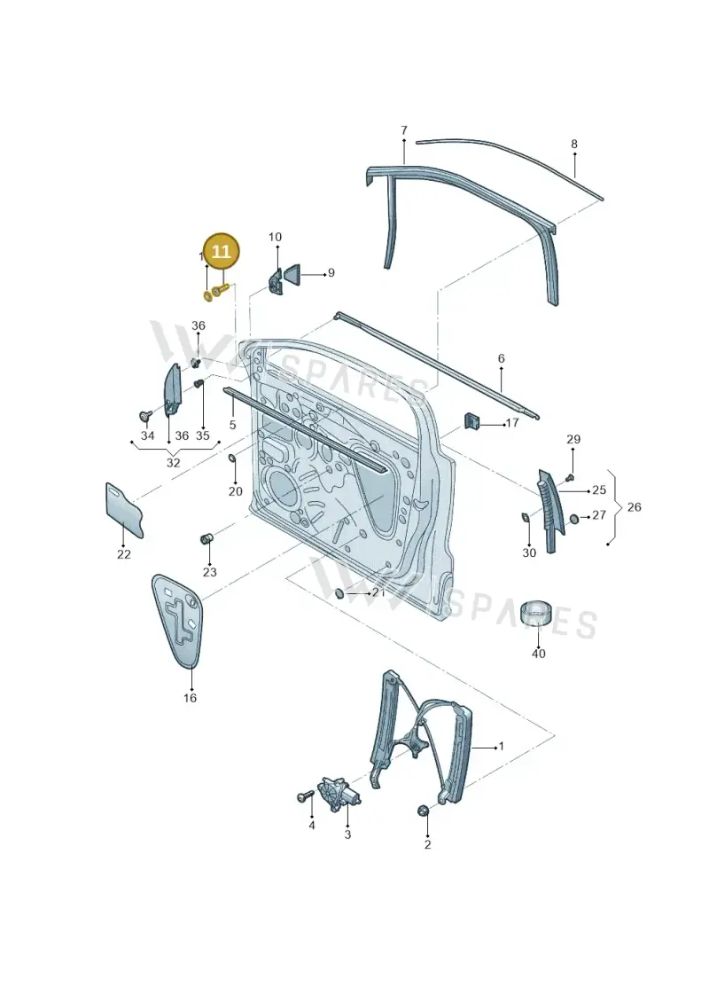N90817004 — Volkswagen Tharu (2020-2020) diagram 588837600, position 11