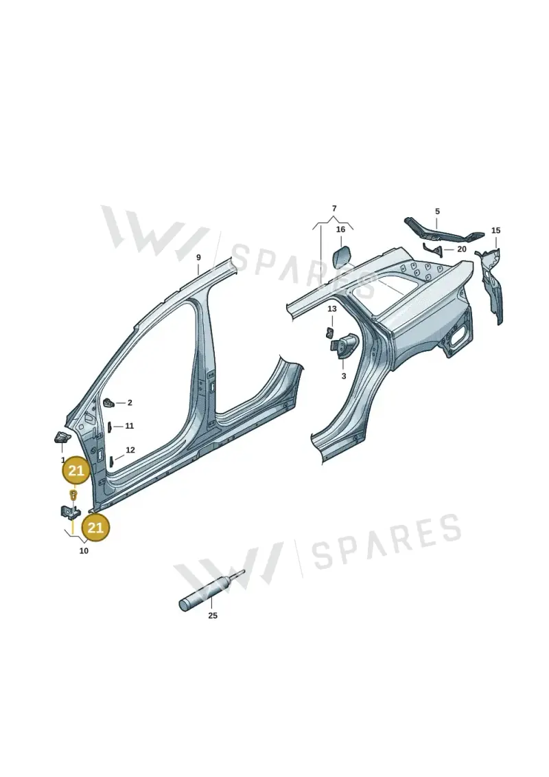 N90817302 — Volkswagen ID.7 Limousine Pro (2023-) diagram 14b809201, position 21