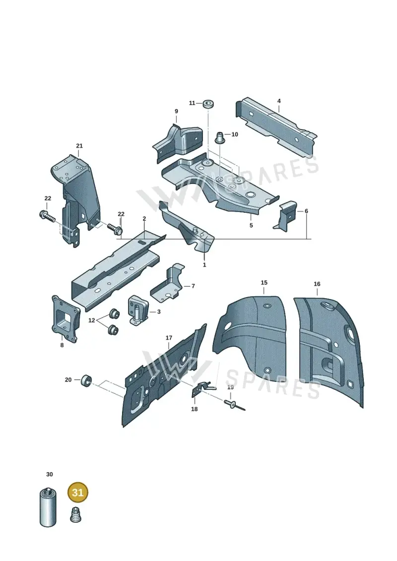 N90817302 — Volkswagen ID.Buzz (2022-) diagram 15a803000, position 31