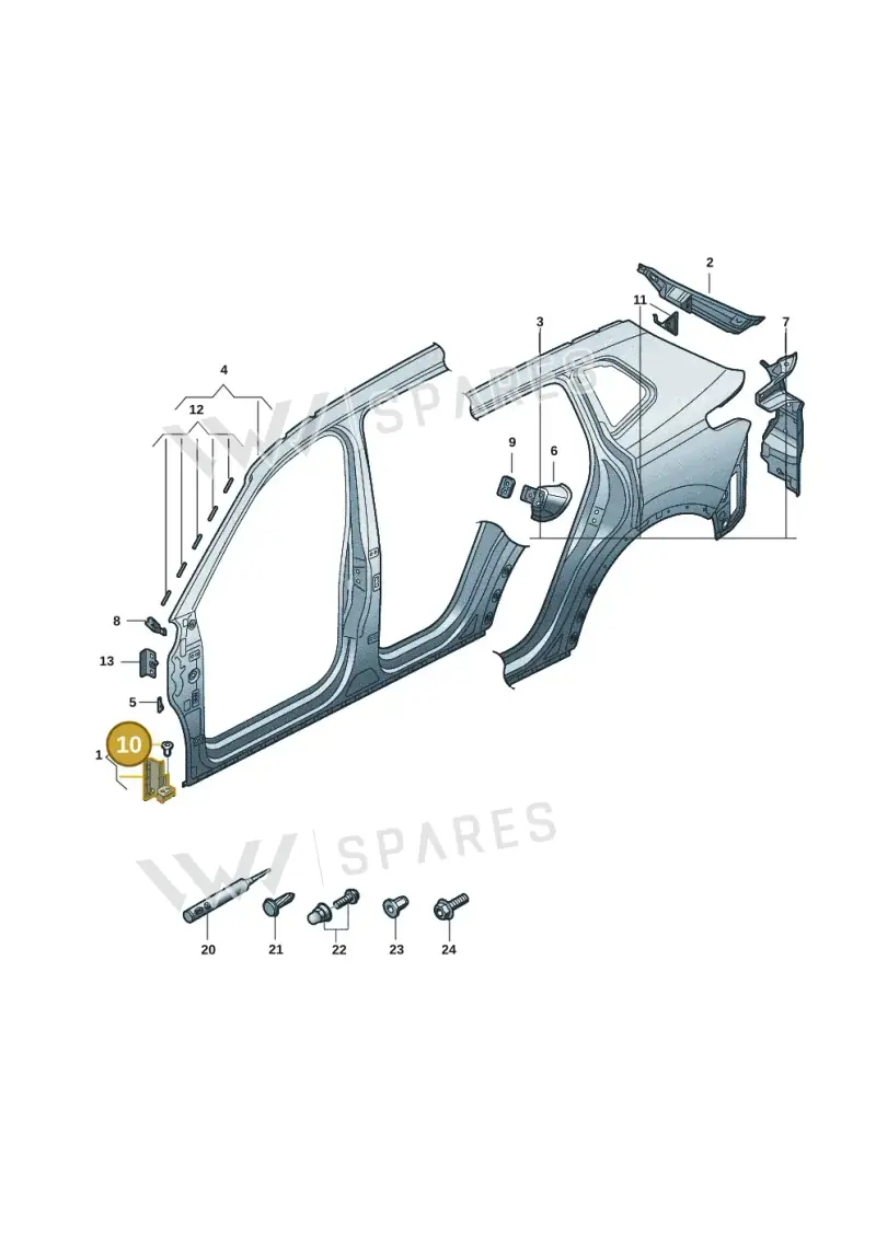 N90817302 — Volkswagen Tiguan 2.0 (2023-) diagram 57x809200, position 10