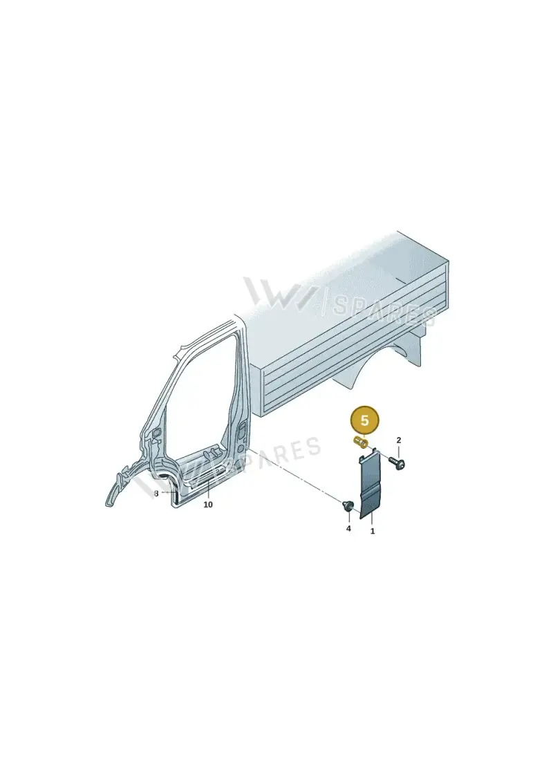 N90825401 — Volkswagen Single-cab transp. (2019-2024) diagram 7fp853030, position 5