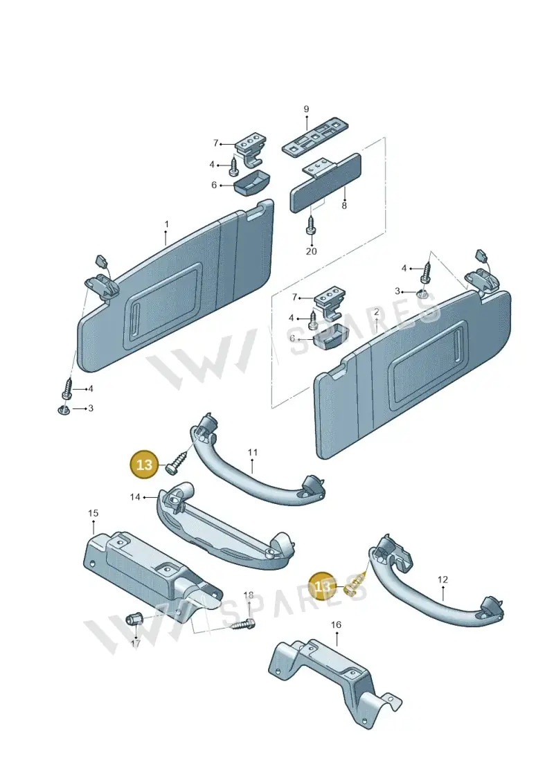 N90831101 — SEAT ALTEA                  07> (2006-) diagram 221857500, position 13