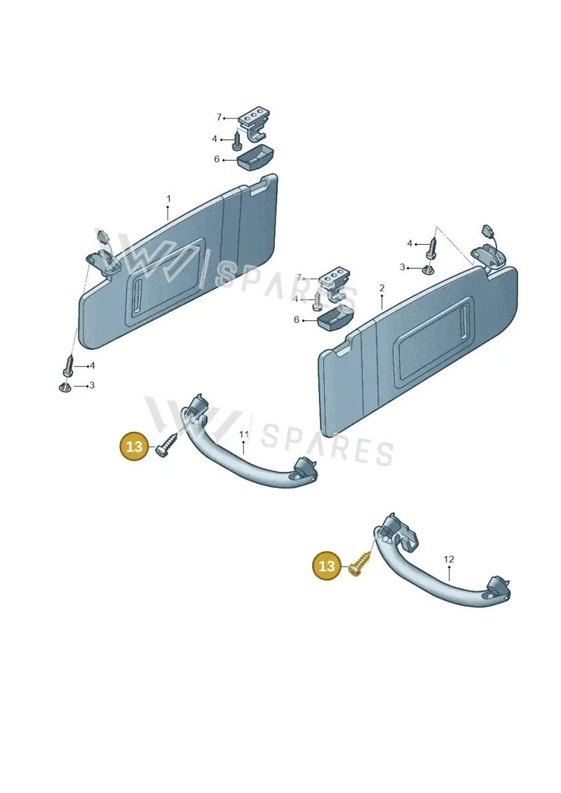 N90831101 — SEAT Altea XL (2013-) diagram 777857500, position 13