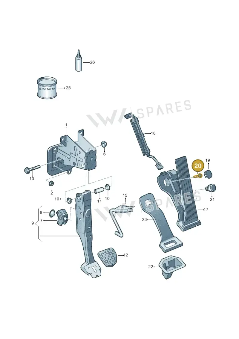 N90833202 — Volkswagen Beetle (2016-2019) diagram 615721600, position 20