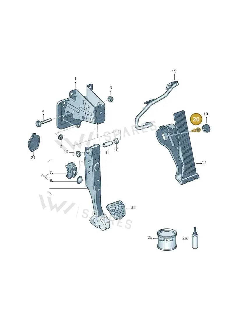 N90833202 — Volkswagen Scirocco 2.0 (2014-2017) diagram 691721600, position 20