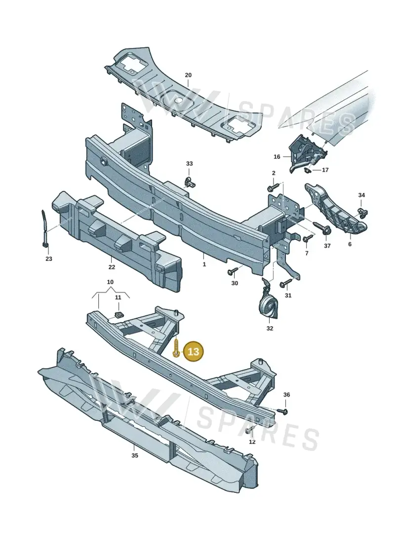 N90834201 — Audi Q6 e-tron (2023-2025) diagram f5s807000, position 13