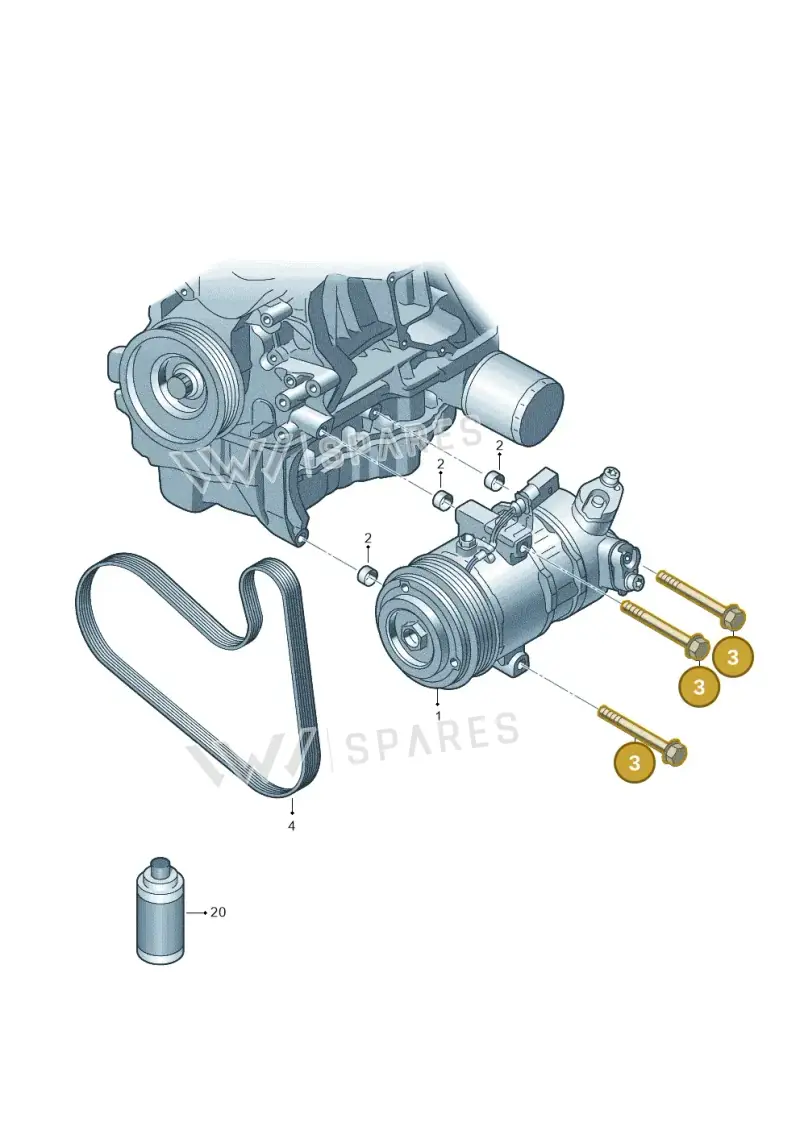 N90843202 — Volkswagen Up! 1.0 BlueMotion (2016-2023) diagram 723260100, position 3