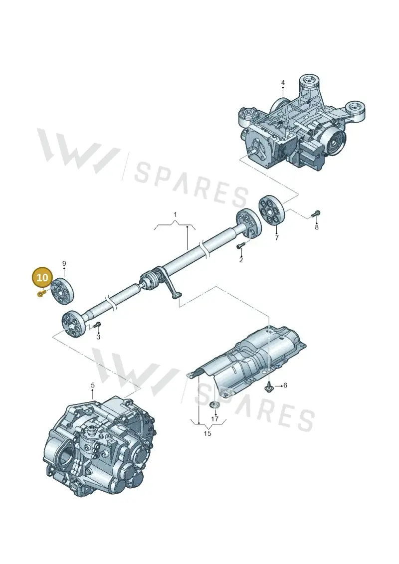 N90846102 — Volkswagen Sharan BlueMotion (2015-2022) diagram 460521100, position 10