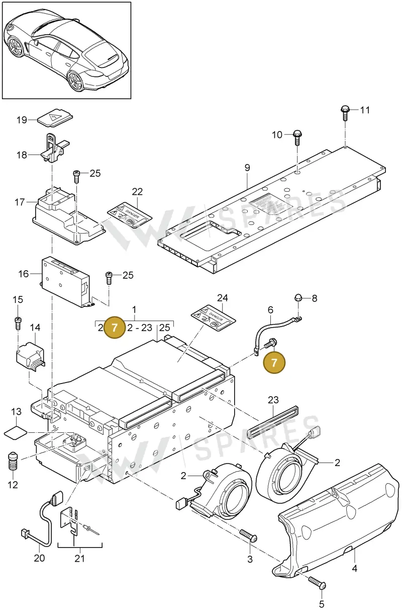 N90847903 — Porsche Panamera (2009-2016) diagram p35901040, position 7